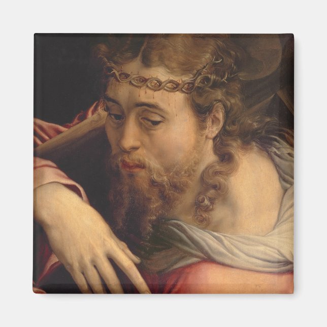 Christ Carrying the Cross, 1540-45 (oil on panel) Magnet (Front)