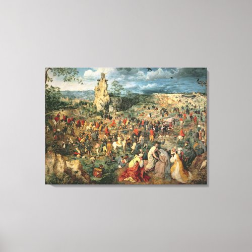 Christ carrying the Cross 1564 Canvas Print