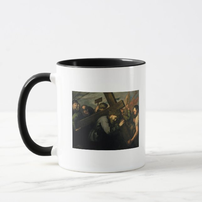 Christ Carrying the Cross, 1635 Mug (Left)