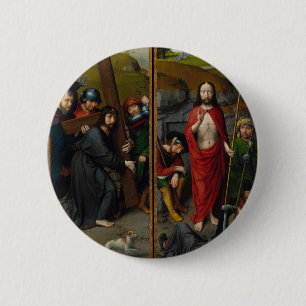 Christ Carrying the Cross Button