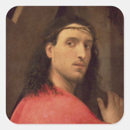 Christ Carrying the Cross c1515 Square Sticker