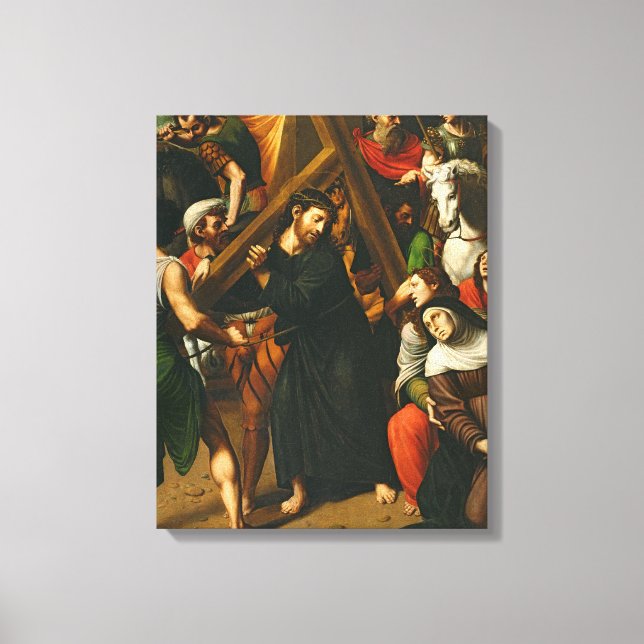Christ Carrying the Cross Canvas Print (Front)