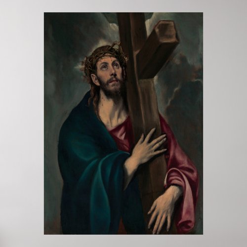 Christ Carrying the Cross Dark Poster