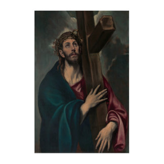 Christ Carrying the Cross (Dark) Poster Acrylic Print