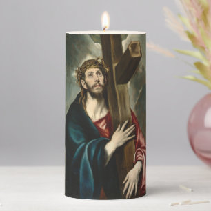 Christ Carrying the Cross, El Greco Pillar Candle