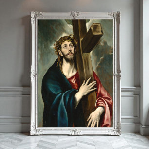 Christ Carrying the Cross, El Greco Religious Poster