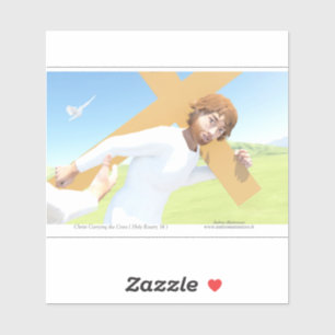 Christ carrying the Cross Sticker