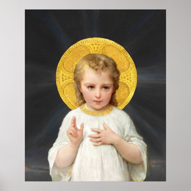 Christ child blessing by Émile Munier CC0010 Poster (Front)