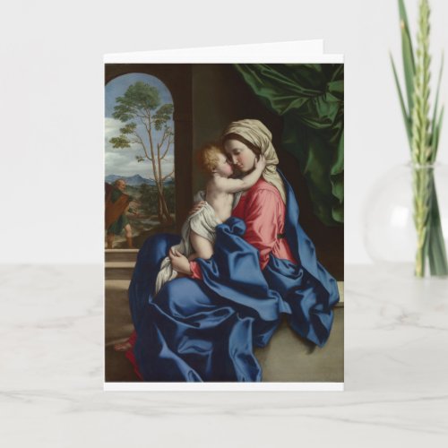 Christ Child Embracing Madonna Holiday Card