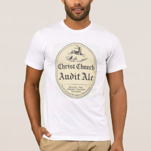 Christ Church Audit Ale Vintage Beer Label Tshirt