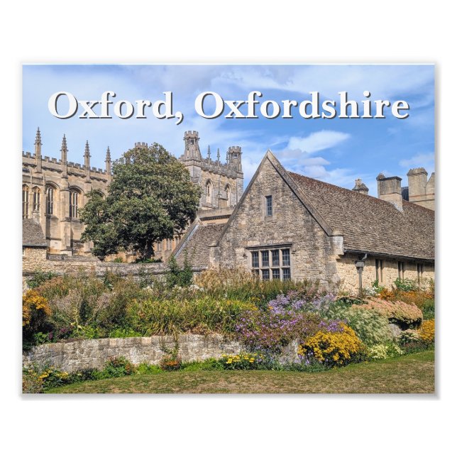 Christ Church Memorial Garden, Oxford Photo Print (Front)