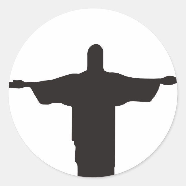 Christ Classic Round Sticker (Front)