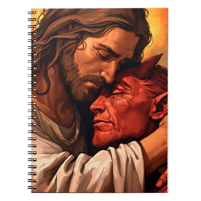 Christ Comforting Lucifer Notebook (Front)