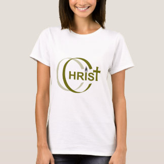 Christ Croix Flamme Kaki T-Shirt