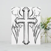 Christ cross with wings (Standing Front)