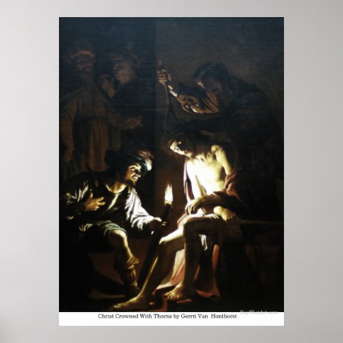 Christ Crowned With Thorns by Gerrit VanHonthorst Poster