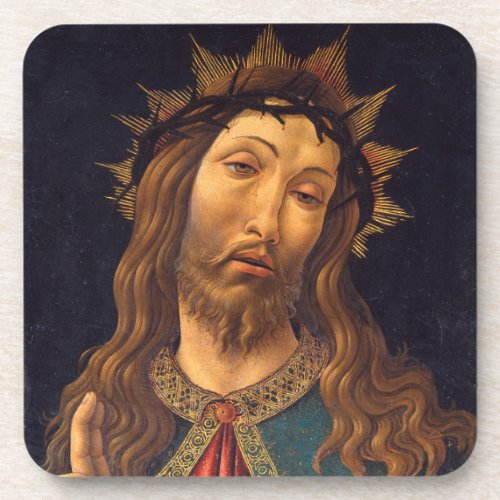 Christ Crowned with Thorns by Sandro Botticelli Beverage Coaster