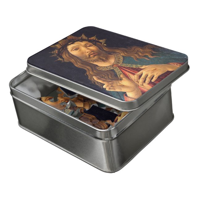 Christ Crowned with Thorns by Sandro Botticelli Jigsaw Puzzle (Lid Open)