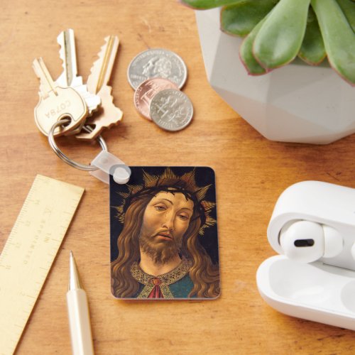 Christ Crowned with Thorns by Sandro Botticelli Keychain