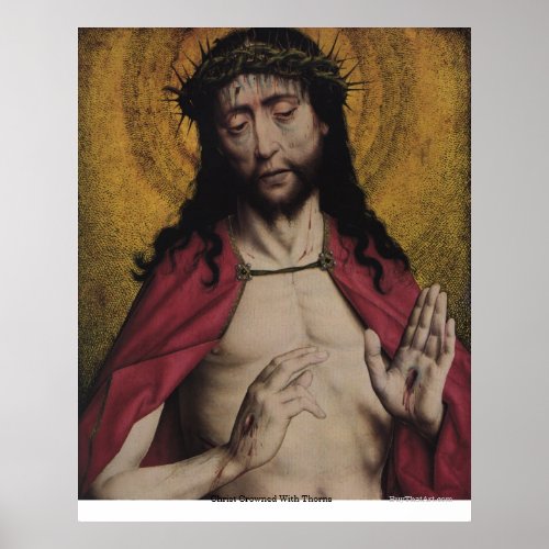 Christ Crowned With Thorns Poster