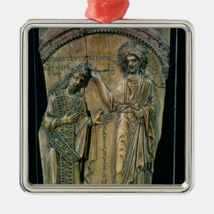 Christ Crowning the Emperor Constantine VII Metal Ornament