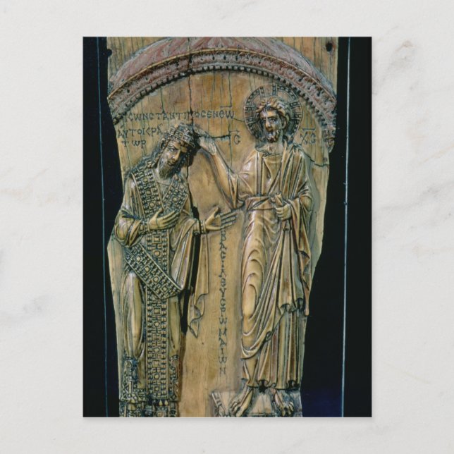 Christ Crowning the Emperor Constantine VII Postcard (Front)