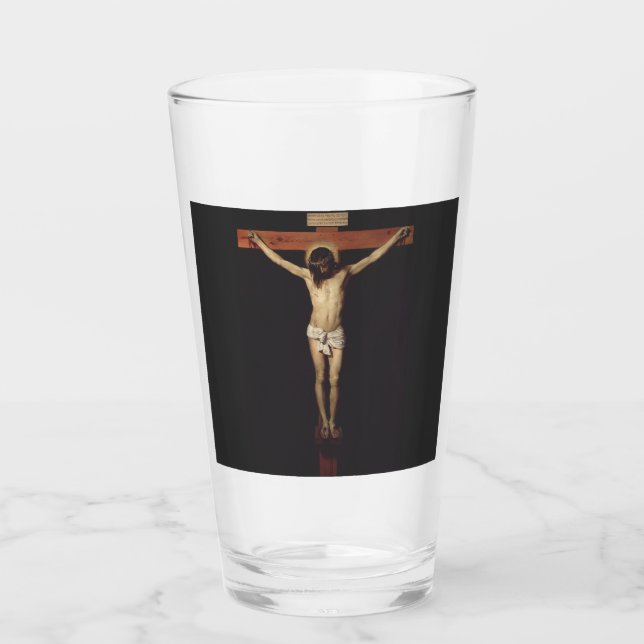 Christ Crucified by Diego Velazquez  Glass (Front)