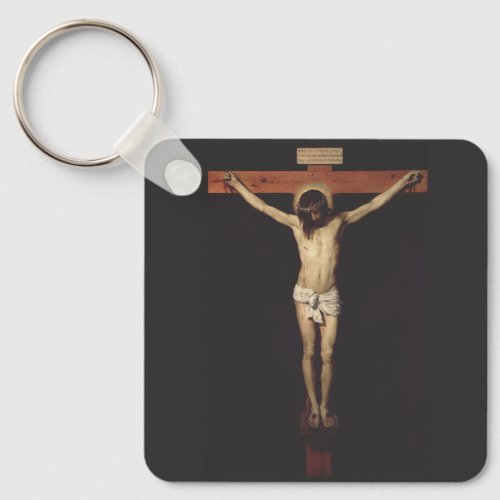 Christ Crucified by Diego Velazquez  Keychain