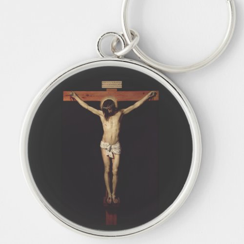 Christ Crucified by Diego Velazquez Keychain