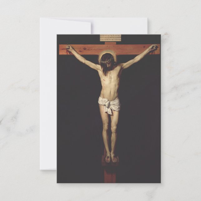 Christ Crucified by Diego Velazquez Thank You Card (Front)