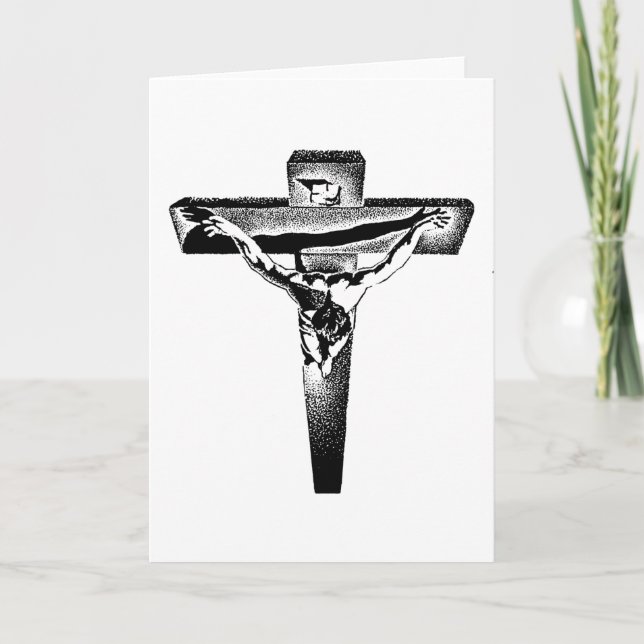 Christ Crucified Holiday Card (Front)