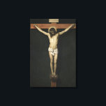 Christ Crucified on the Cross (Faith) (Velazquez) Canvas Print<br><div class="desc">This design features a religious painting by the Spanish Baroque artist Diego Rodríguez de Silva y Velázquez (1599–1660), who is widely regarded to have been the leading artist in the court of King Philip IV and of the Spanish Golden Age. It shows Jesus Christ crucified with his hands and feet...</div>
