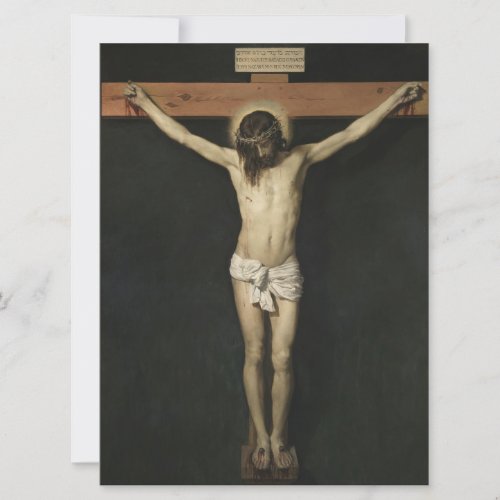 Christ Crucified on the Cross Faith Velazquez Card