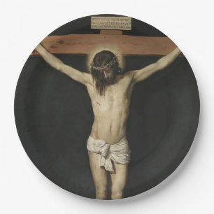 Christ Crucified on the Cross (Faith) (Velazquez) Paper Plates