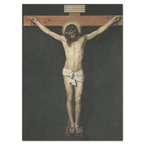 Christ Crucified on the Cross Faith Velazquez Tissue Paper