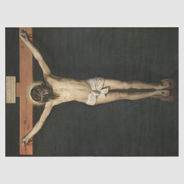 Christ Crucified on the Cross (Faith) (Velazquez) Tissue Paper (Front)