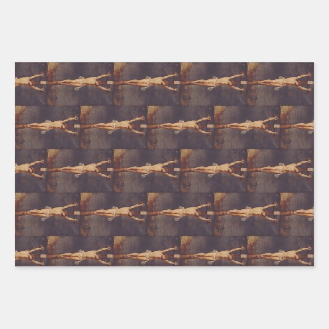 Christ dead on the cross by Peter Paul Rubens  Wrapping Paper Sheets (Front)