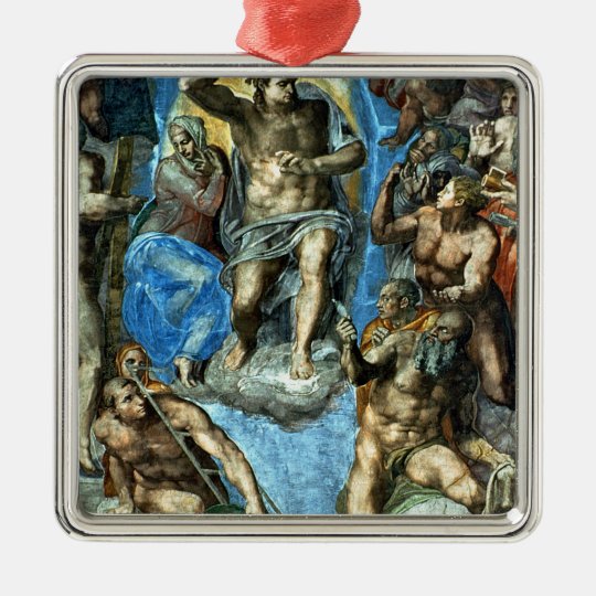 Christ, detail from 'The Last Judgement' Metal Ornament