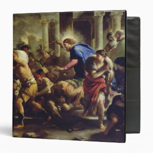 Christ Driving the Merchants from the Temple 3 Ring Binder