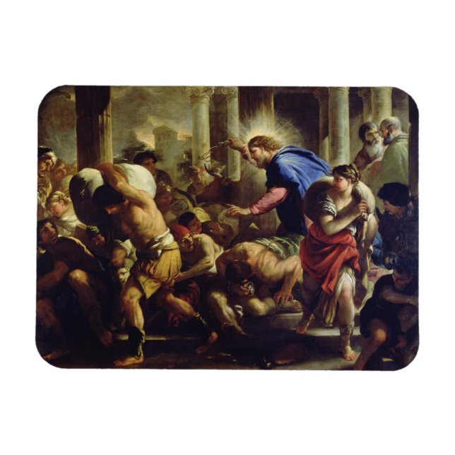 Christ Driving the Merchants from the Temple Magnet (Horizontal)