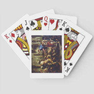 Christ Driving the Merchants from the Temple Poker Cards