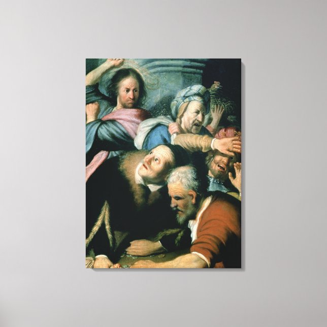 Christ Driving the Moneychangers Canvas Print (Front)