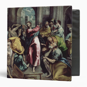 Christ Driving the Traders from the Temple 3 Ring Binder