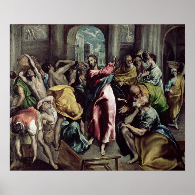 Christ Driving the Traders from the Temple Poster (Front)
