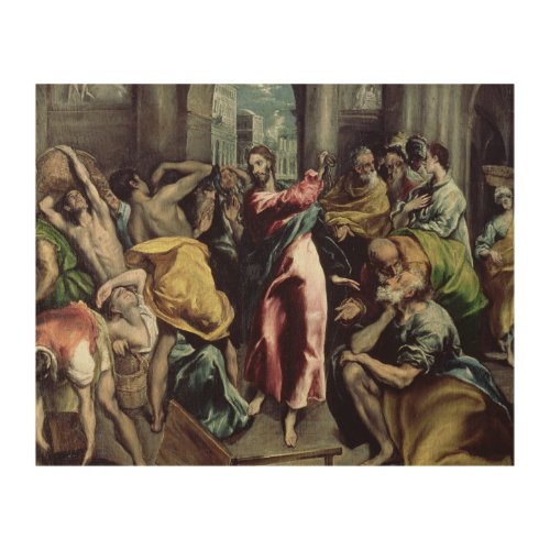 Christ Driving the Traders from the Temple Wood Wall Art