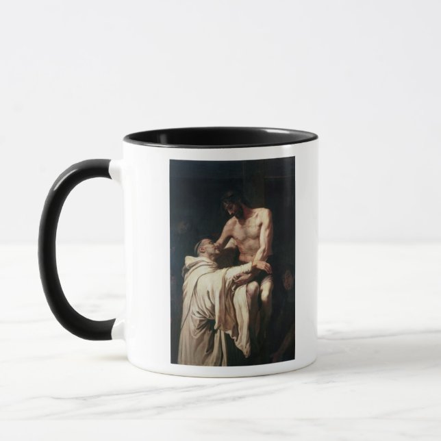 Christ Embracing St. Bernard Mug (Left)