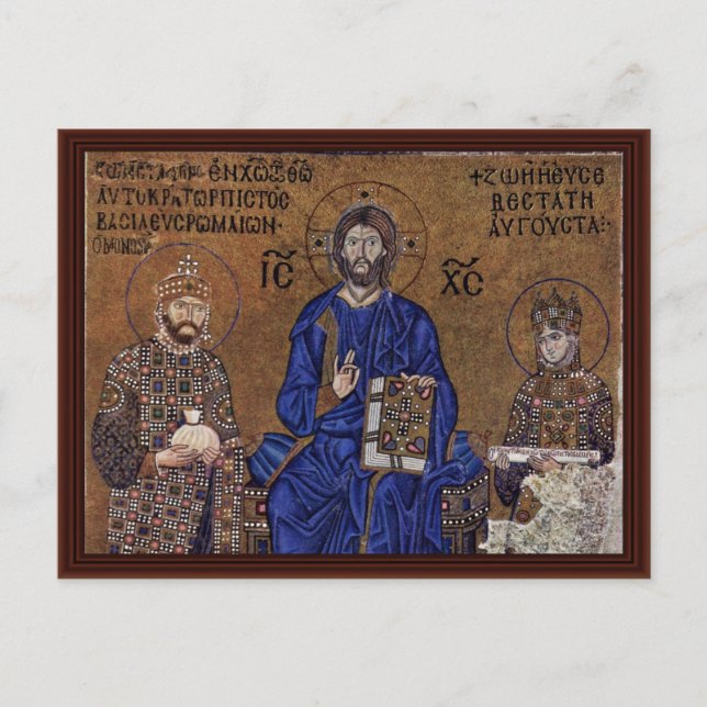 Christ Enthroned And Blessing From The Emperor Postcard (Front)