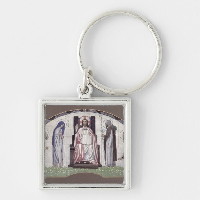 Christ Enthroned Keychain (Front)