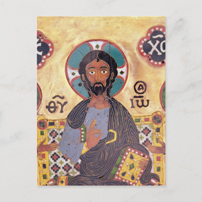 Christ Enthroned Postcard (Front)