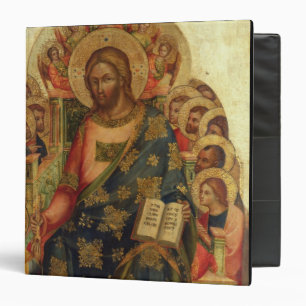 Christ Enthroned with Saints and Angels Handing th Binder